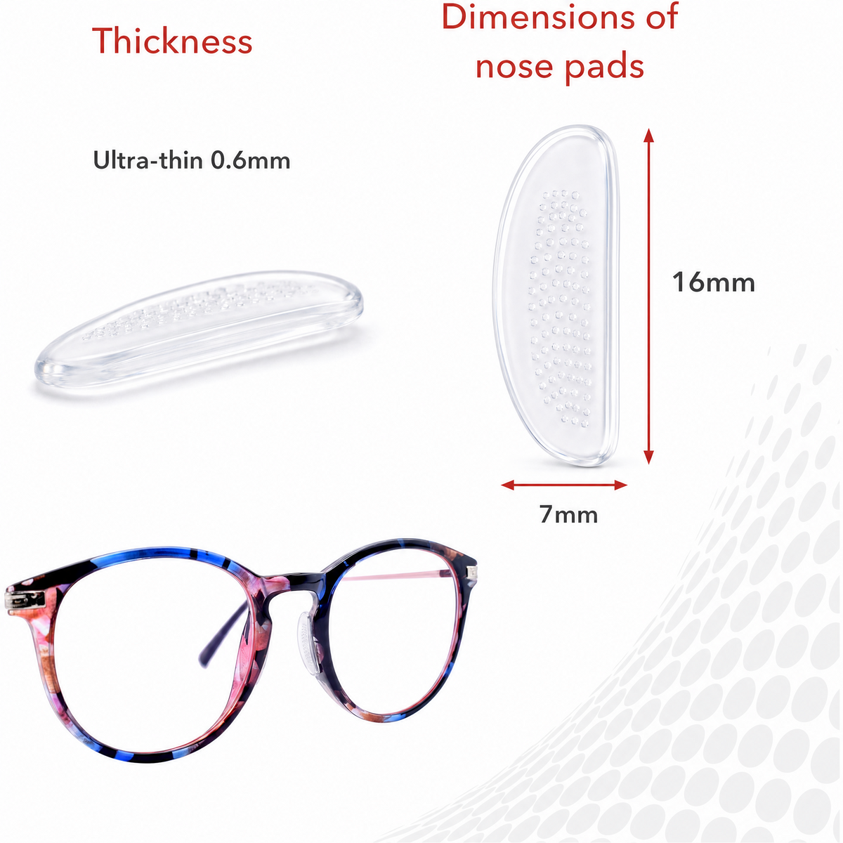 Trueview™ Eyeglass Nose Pads